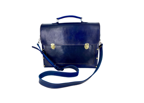 Leather with Wood Briefcase