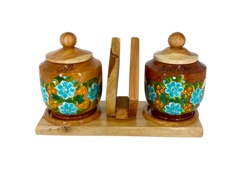 Wooden Coffee & Sugar Set For Sale Online | GoAlong Travels