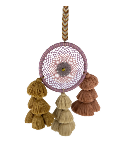 No Fears Brown Pom-poms Dreamcatcher | GoAlong Travels