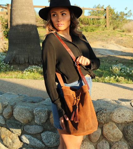 Round Leather Bag