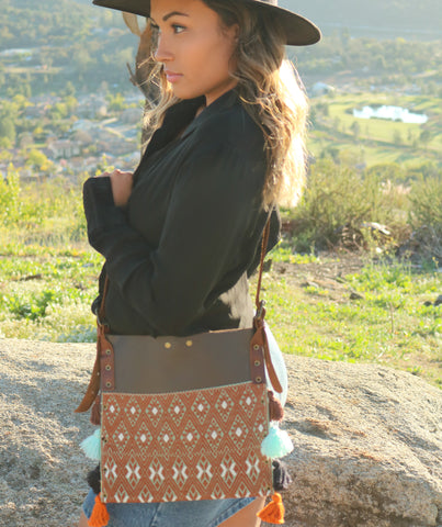 Leather Woven Bag